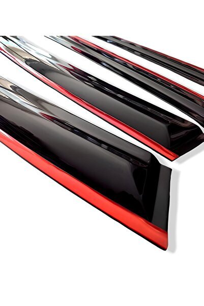 1_org_zoom-5739.jpg Volkswagen Passat Düz Kırmızı Kromlu Cam Rüzgarlığı 1996-2005 Arası - Görsel 1