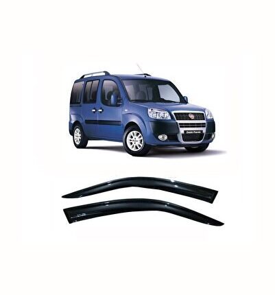 Fiat Doblo 1 Kasa 2009 Model 2 Li Cam Rüzgarlığı Tam Uyum Garantili Parlak Siyah 1.kalite