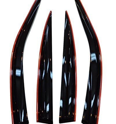 Citroen C4 Kırmızı Kromlu Cam Rüzgarlığı 2004-2011 Arası