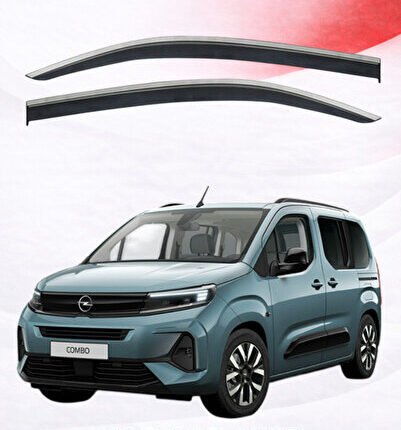 OPEL COMBO 2019+ ARACA ÖZEL KROMLU CAM RÜZGARLIĞI 2'Lİ PREMİUM A+