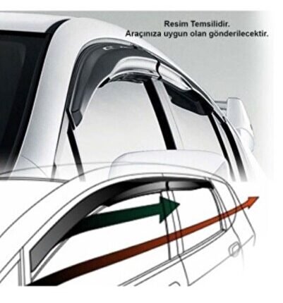 Vw Transporter T5 Cam Rüzgarlığı Marka Mugen 4'lü