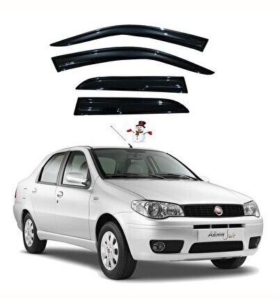 Fiat Albea 2009 2010 M0del Cam Rüzgarlığı Esnek Ve Dayanıklı 4 Parça