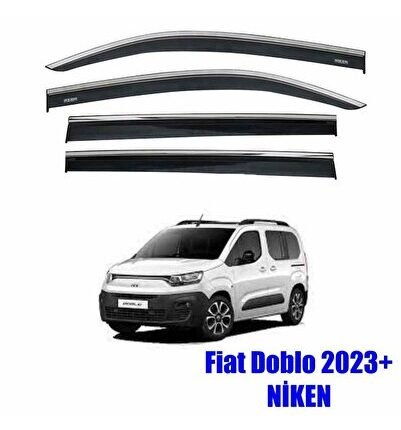 Fiat Doblo Kromlu Cam Rüzgarlığı Niken 2023+ sonrası uyumlu