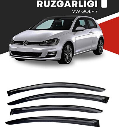 VOLKSWAGEN GOLF 7 uyumlu oto camlara özel ölçü cam rüzgarlığı rüzgarlık