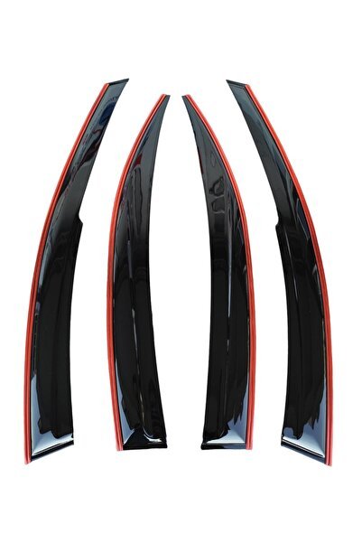 1_org_zoom-6102.jpg Dacia Duster Çift Sıra Kırmızı Kromlu Cam Rüzgarlığı 2018-2023 - Görsel 1