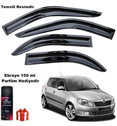 Skoda Fabia Hb Mügen Cam Rüzgarlığı 2009-2014 Arası 4 Lü Takım Koku Hediyeli