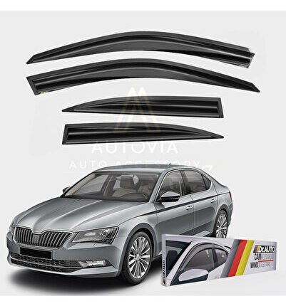 Skoda SuperB 2015-2020 Cam Rüzgarlığı 4lü