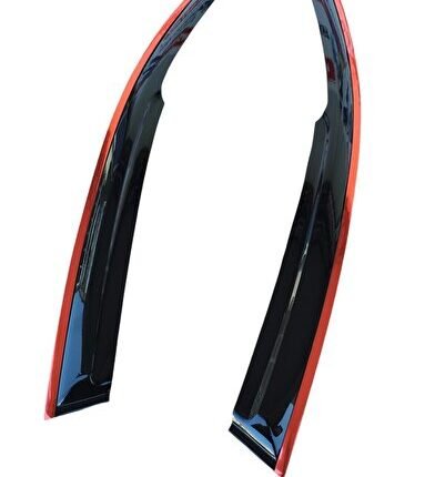 Peugeot Tepee Düz Kırmızı Kromlu Cam Rüzgarlığı 2008-2016 Arası 2li