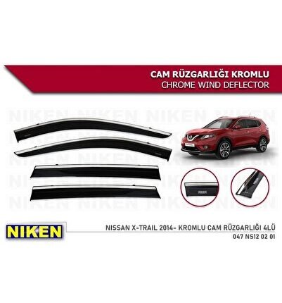 Nissan Xtrail Kromlu Cam Rüzgarlığı Niken 2014-2020