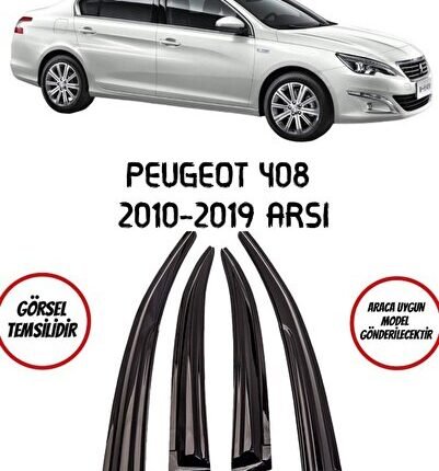Peugeot 408 Cam Rüzgarlığı 4lü 2010-2019