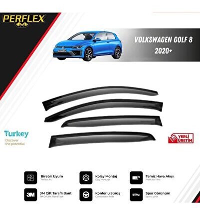 CAM RÜZGARLIĞI V2 DÜZ VW GOLF 8 2020+