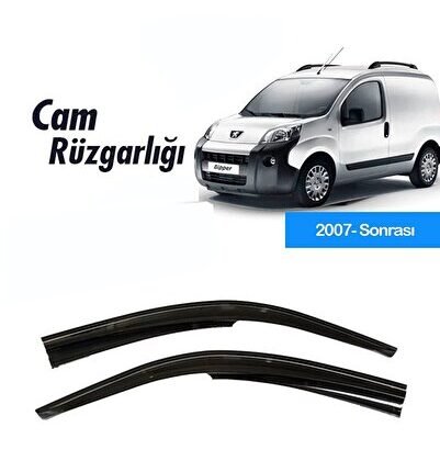 Cam Rüzgarlığı Peugeot Bipper 2007 Sonrası Mügen Tip Piano Black