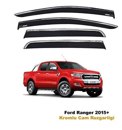 Ford Ranger Kromlu Cam Rüzgarlığı 2015 Sonrası
