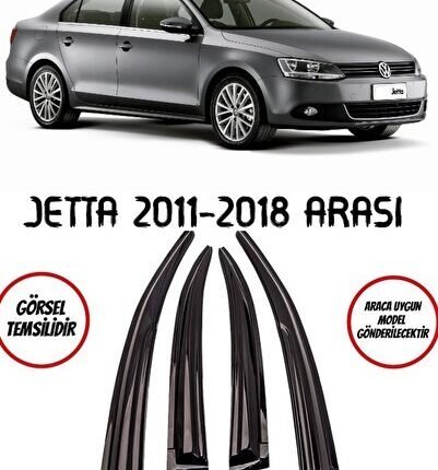 Volkswagen Jetta Cam Rüzgarlığı 4lü 2011-2018 Arası