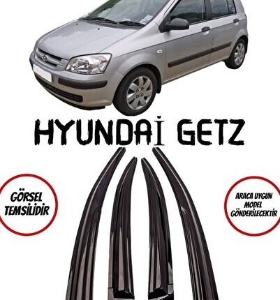 Hyundai Getz Uyumlu Cam Rüzgarlığı 4 Lü