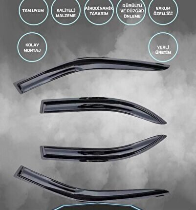 Renault Symbol 2015 Cam Rüzgarlığı 4lü Takım