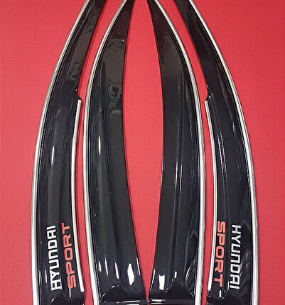 Hyundai Accent Era çift kromlu cam rüzgarlığı 4 lü