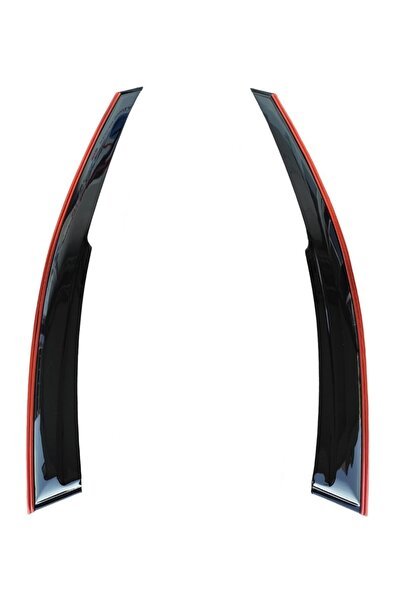 1_org_zoom-6490.jpg Dacia Dokker Çift Sıra Kırmızı Kromlu Cam Rüzgarlığı 2012-2021 2-Li - Görsel 1