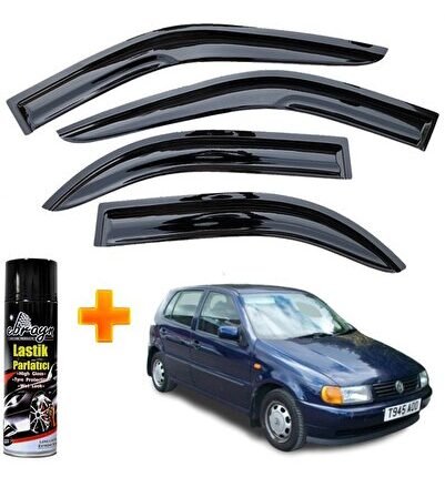 Vw Polo Mügen Cam Rüzgarlığı Hb 1994-2001 Arası 4 Lü Takım +500ml Lastik Parlatıcı