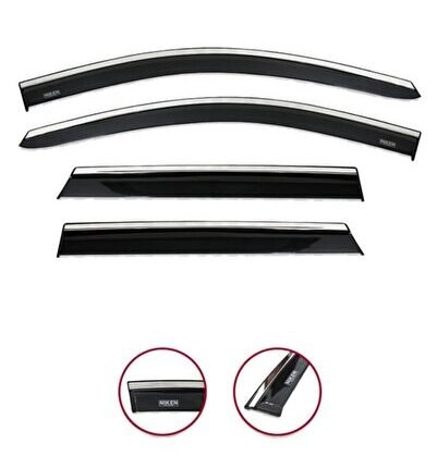 Fort Focus 2012 Sonrası Kromlu Cam Rüzgarlığı Niken 4lü Set