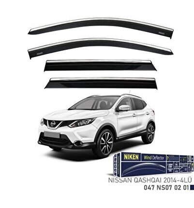 Uyumlu Qashqai 2014 Ve Sonrası Kromlu Cam Rüzgarlığı