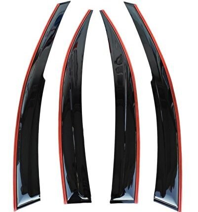 Kia Sorento Çift Sıra Kırmızı Kromlu Cam Rüzgarlığı 2010-2013