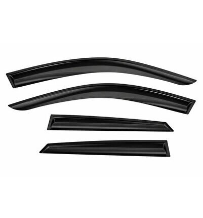 Mercedes E Serisi W211 Kasa 2001-2008 Arası için Araca Özel Cam Rüzgarlığı 4lü Set Tam Uyumlu