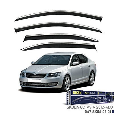 OCTAVİA 2012 2013 2014 2015 2016 2017 2018 2019 2020 2021 2022 ARACA ÖZEL KROMLU CAM RÜZGARLIĞI
