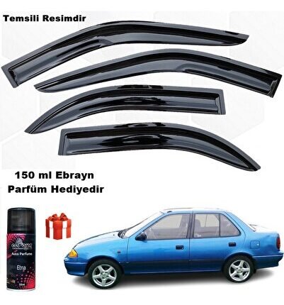 Suzuki Swift Sedan Mügen Cam Rüzgarlığı 1993 - 2001 Arası 4 Lü Takım Koku Hediyeli