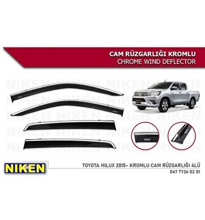 Toyota Hılux 2015 2016 2017 2018 2019 2020 Kromlu Cam Rüzgarlığı