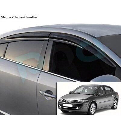 2003-2012 RENAULT MEGANE 2 CAM RUZGARLIGI 4PCS