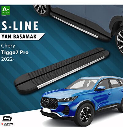 Chery Tiggo7 Pro S-Line Krom Yan Basamak 183 Cm 2022 Üzeri A+ Kalite CR-TI7-YBS-SL-KA-183-E