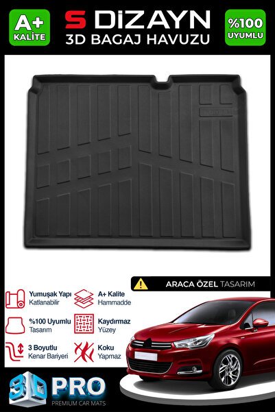 1_org_zoom-7053.jpg S-Dizayn Citroen C4 3D Pro Bagaj Havuzu 2010-2018 A+ Kalite 3BH-SDZ608 - Görsel 1
