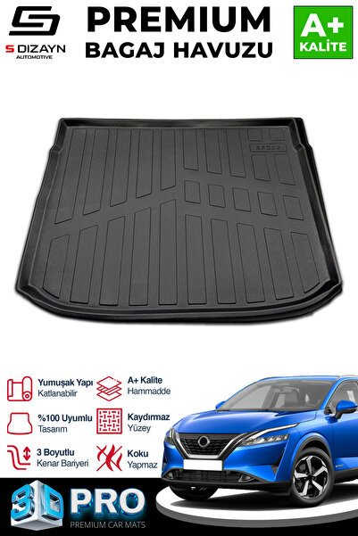 1_org_zoom-7070.jpg S-Dizayn Nissan Qashqai E-Power 3D Pro Bagaj Havuzu Üst Bagaj 2021 Üzeri A+ Kalite - Görsel 1