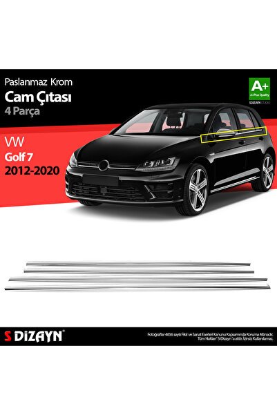 1_org_zoom-7103.jpg S-Dizayn VW Golf 7 Krom Cam Çıtası 4 Prç 2013-2020 7651060 - Görsel 1