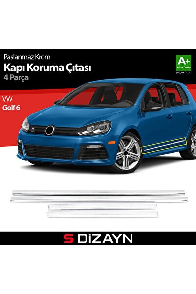 1_org_zoom-7279.jpg S-Dizayn VW Golf 6 Kapı Koruma Çıtası Krom 2010-2013 7612400 - Görsel 1