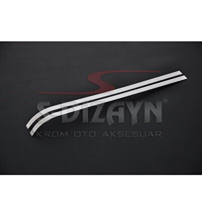 S-Dizayn Peugeot Partner Tepee Krom Sürgülü Kapı Çıtası 2 Prç 2008-2018
