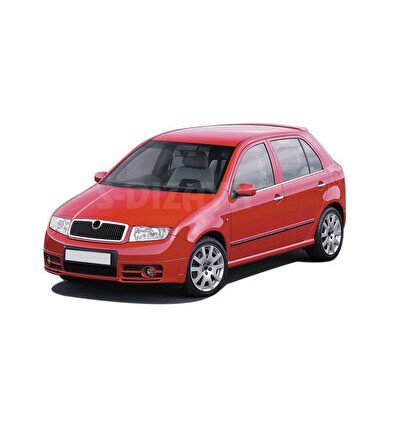 S-Dizayn Skoda Fabia Krom Cam Çıtası 4 Prç. 2000-2007