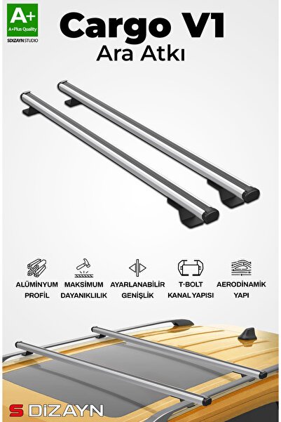 1_org_zoom-7753.jpg S-Dizayn Toyota Corolla Estate S-Bar Cargo V1 Ara Atkı Tavan Taşıyıcı Barı Gri 120 Cm 2002-2007 A+ K - Görsel 1