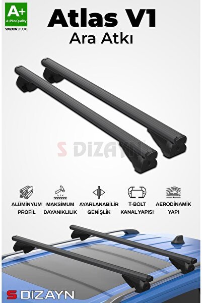 1_org_zoom-7817.jpg S-Dizayn Toyota Land Cruıser S-Bar Atlas V1 Ara Atkı Tavan Taşıyıcı Barı Siyah 140 Cm 2008-2023 A+ K - Görsel 1