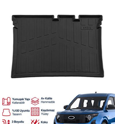 S-Dizayn Ford Courier 3D Pro Bagaj Havuzu 2024 Üzeri A+ Kalite