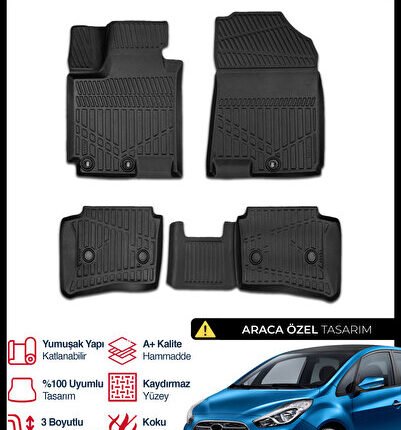 S-Dizayn Hyundai IX20 3D Pro Havuzlu Paspas 2015-2020 A+ Kalite 3DS-SDZ324