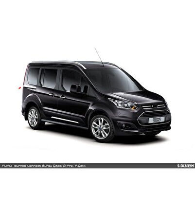 S-Dizayn Ford Connect Krom Sürgü Kapı Çıtası 2 Prç. 2014-2023