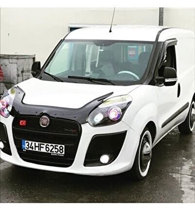 Fiat Doblo 2010-2015 Uyumlu Kaput Rüzgarlığı Piano Black