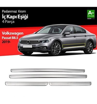 VW Passat B8.5 Krom İç Kapı Eşiği 4 Parça 2019 ve Üzeri