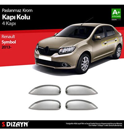 S-Dizayn Renault Symbol 3 Krom Kapı Kolu 4 Kapı 2013-2017 7022120