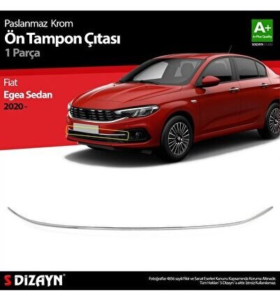 S-Dizayn Fiat Egea Sedan Krom Ön Tampon Çıtası 2020 Üzeri