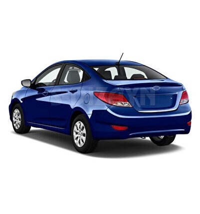 S-Dizayn Hyundai Accent Blue Krom Bagaj Alt Çıta 2011-2017 6208030