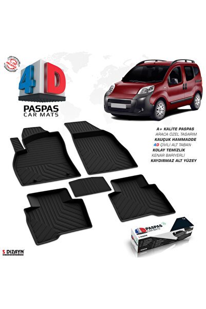 1_org_zoom-8495.jpg S-Dizayn Citroen Nemo 4D Havuzlu Paspas Siyah 2008-2017 A+Kalite 4DS-84925 - Görsel 1