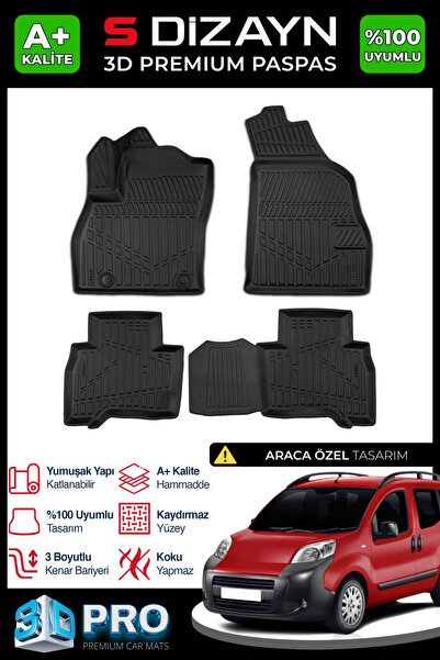 1_org_zoom-8501.jpg S-Dizayn Citroen Nemo 3D Pro Havuzlu Paspas 2008 Üzeri A+ Kalite 3DS-SDZ070 - Görsel 1